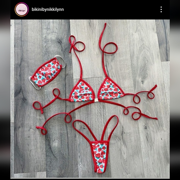bikini by nikki lynn Other - Strawberry Dancer Outfit Set